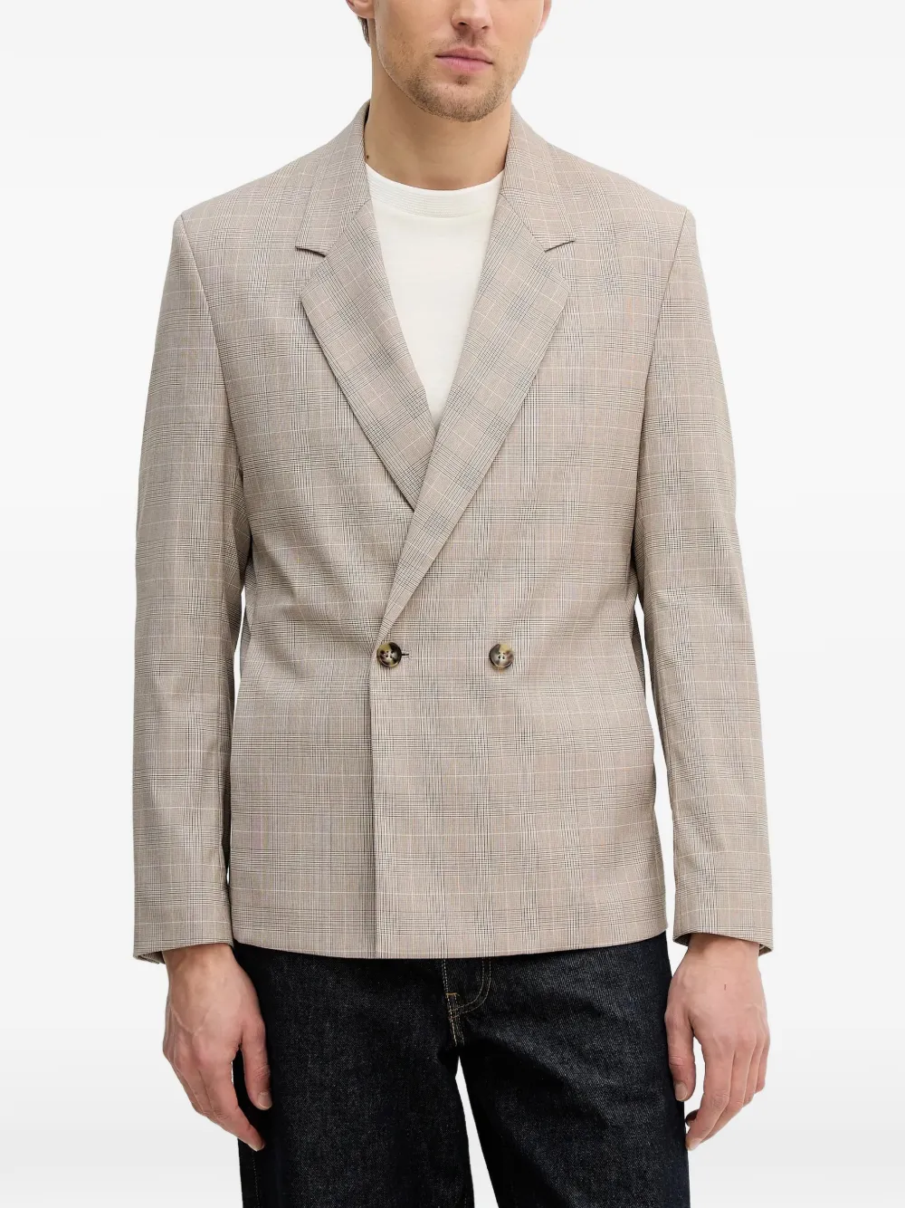 

Двойной двубортный пиджак Sisley, бежевый