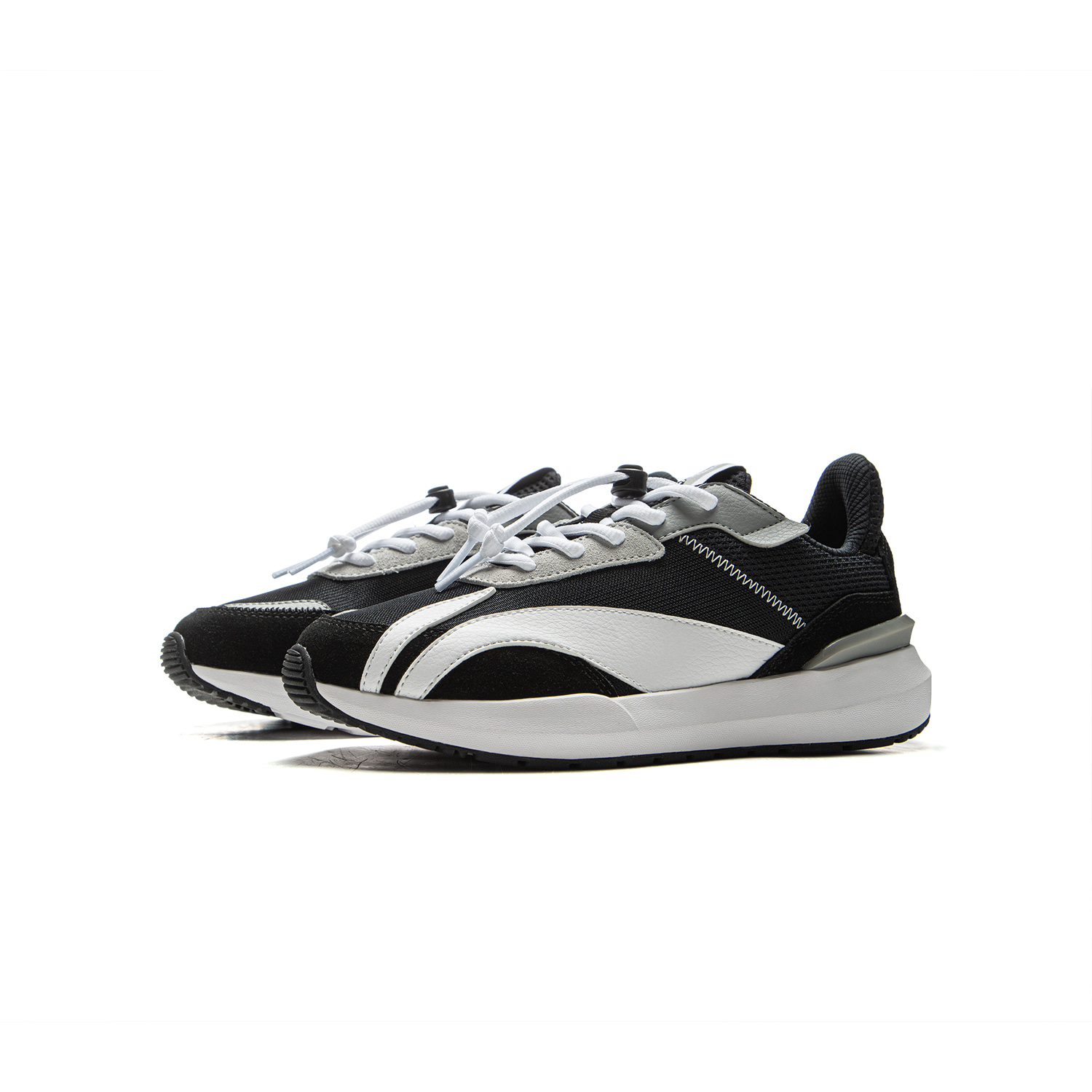 LINING YOUNG Sports Life Collection Cushioning Rebound Kids Lifestyle Shoes Black Kids' — фото 4