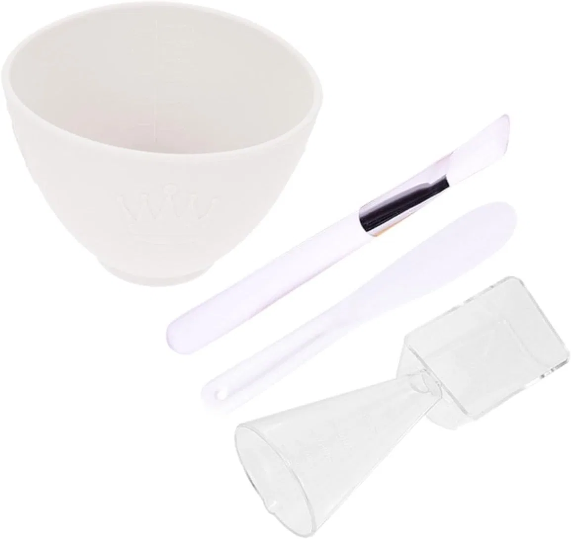 Набор для смешивания масок для лица Silicone Bowl PAMINGONO белый