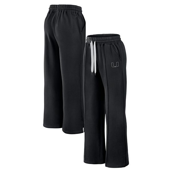 

Женские черные брюки-джоггеры Miami Hurricanes Prime Supersoft Fleece Fanatics