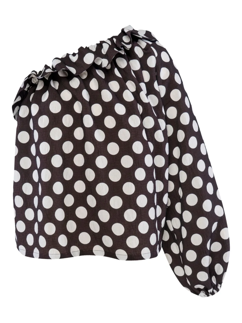 

Блузка в горох Sleeper, черный