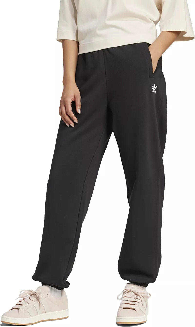 

Свободные женские флисовые джоггеры Adidas Originals Essentials, черный