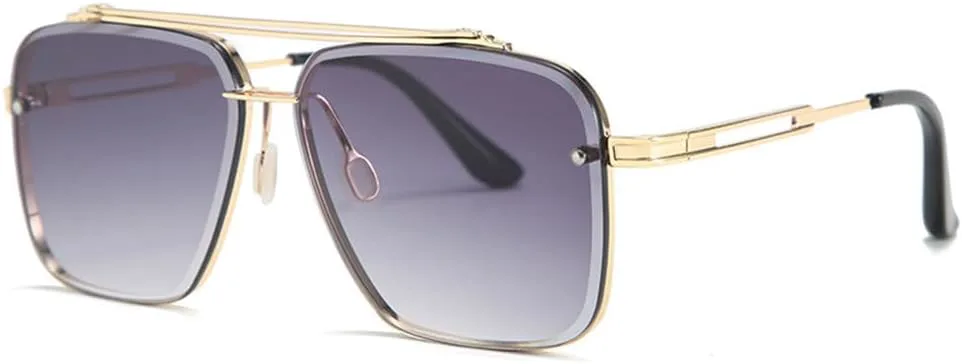 

Солнцезащитные очки для мужчин и женщин, квадратная оправа из сплава, женские солнцезащитные очки с защитой UV400, мужские солнцезащитные очки PRSTNN, C2