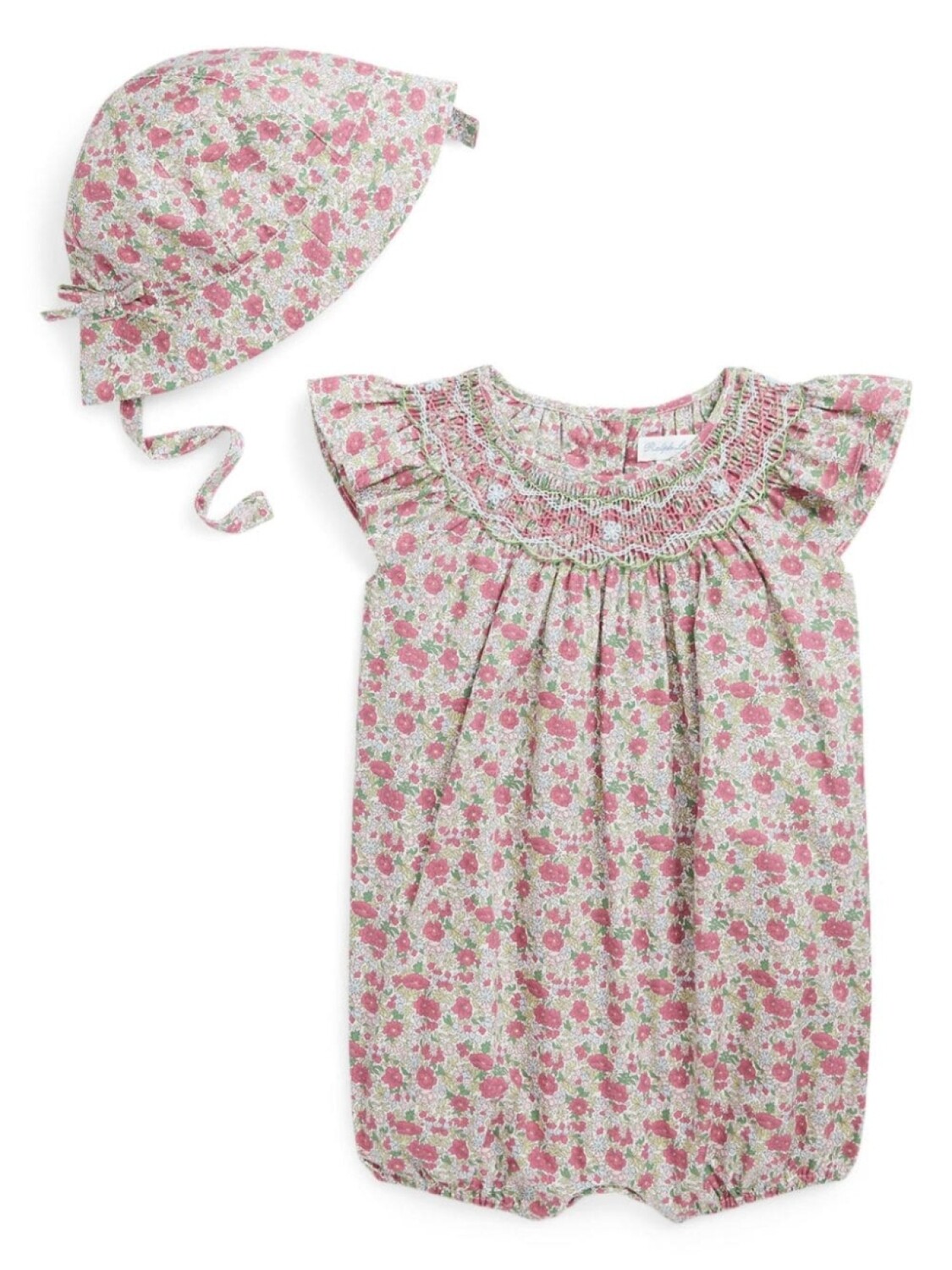 

Ralph Lauren Kids комплект из ромпера и панамы с цветочным принтом, розовый
