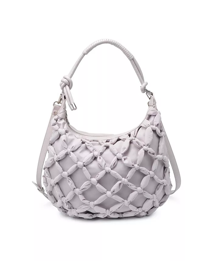 

Сумка-хобо Leslie Knotted Moda Luxe, серый