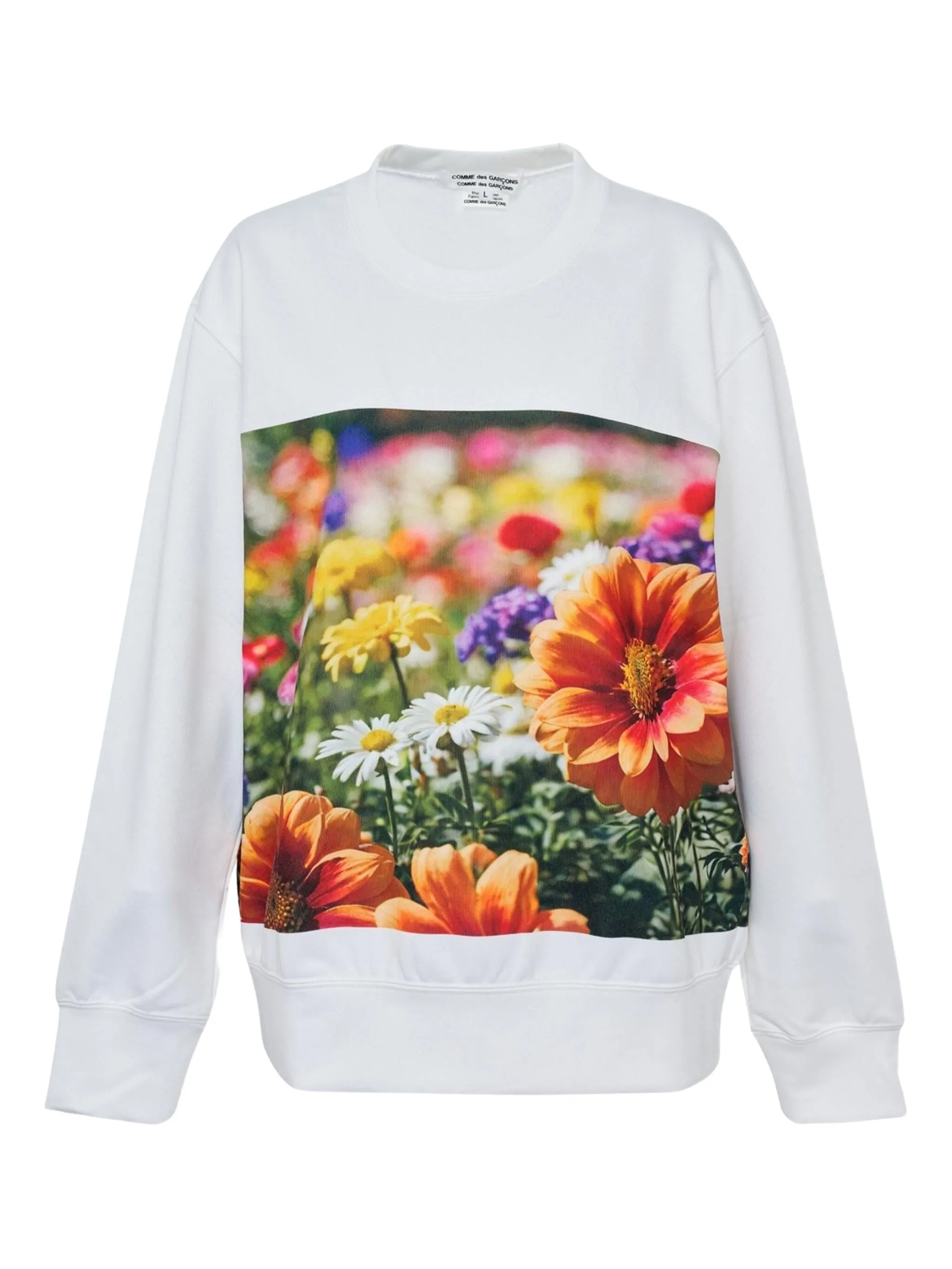 

Свитер с цветочным принтом Comme Des Garçons Comme Des Garçons, белый