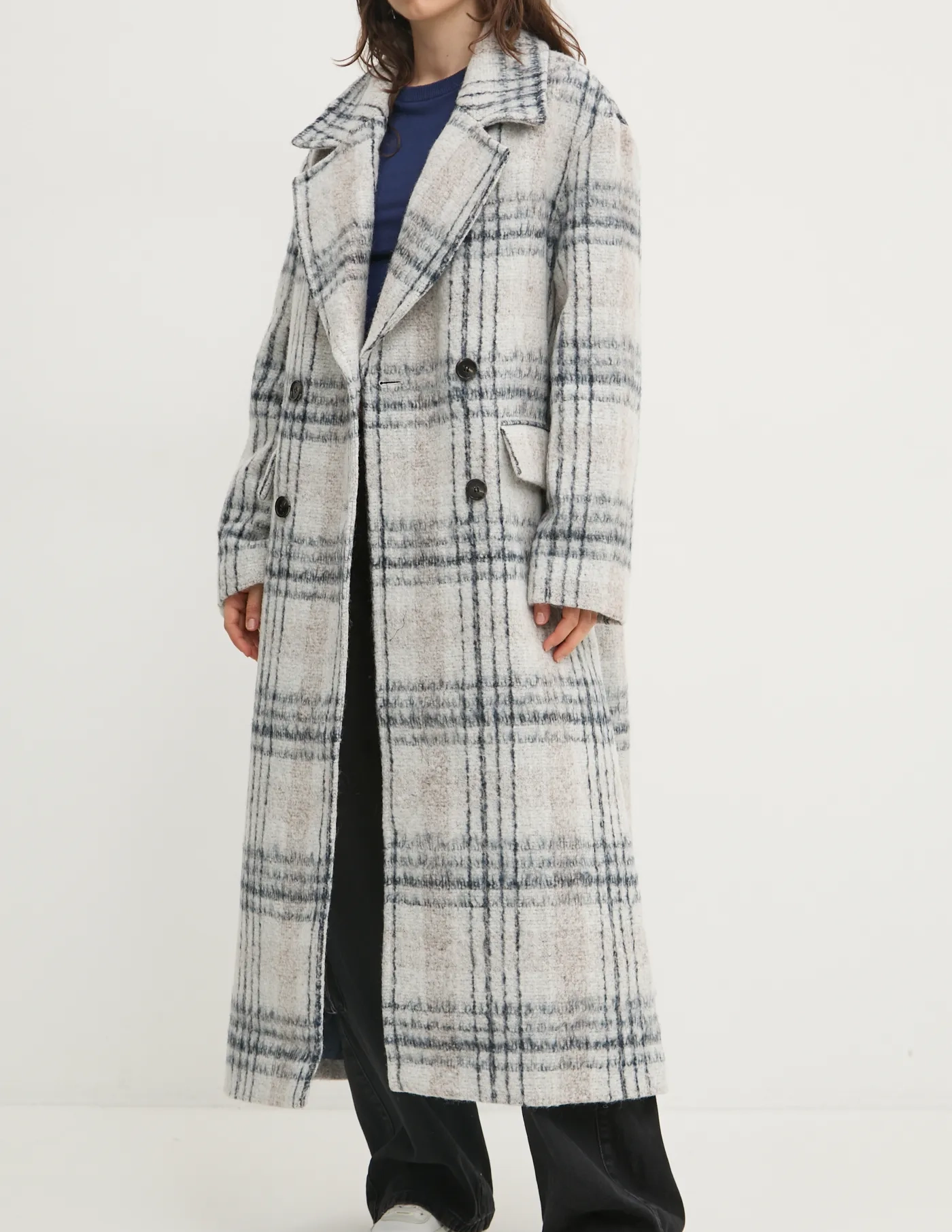 

Плащ с добавлением шерсти Tommy Jeans, серый