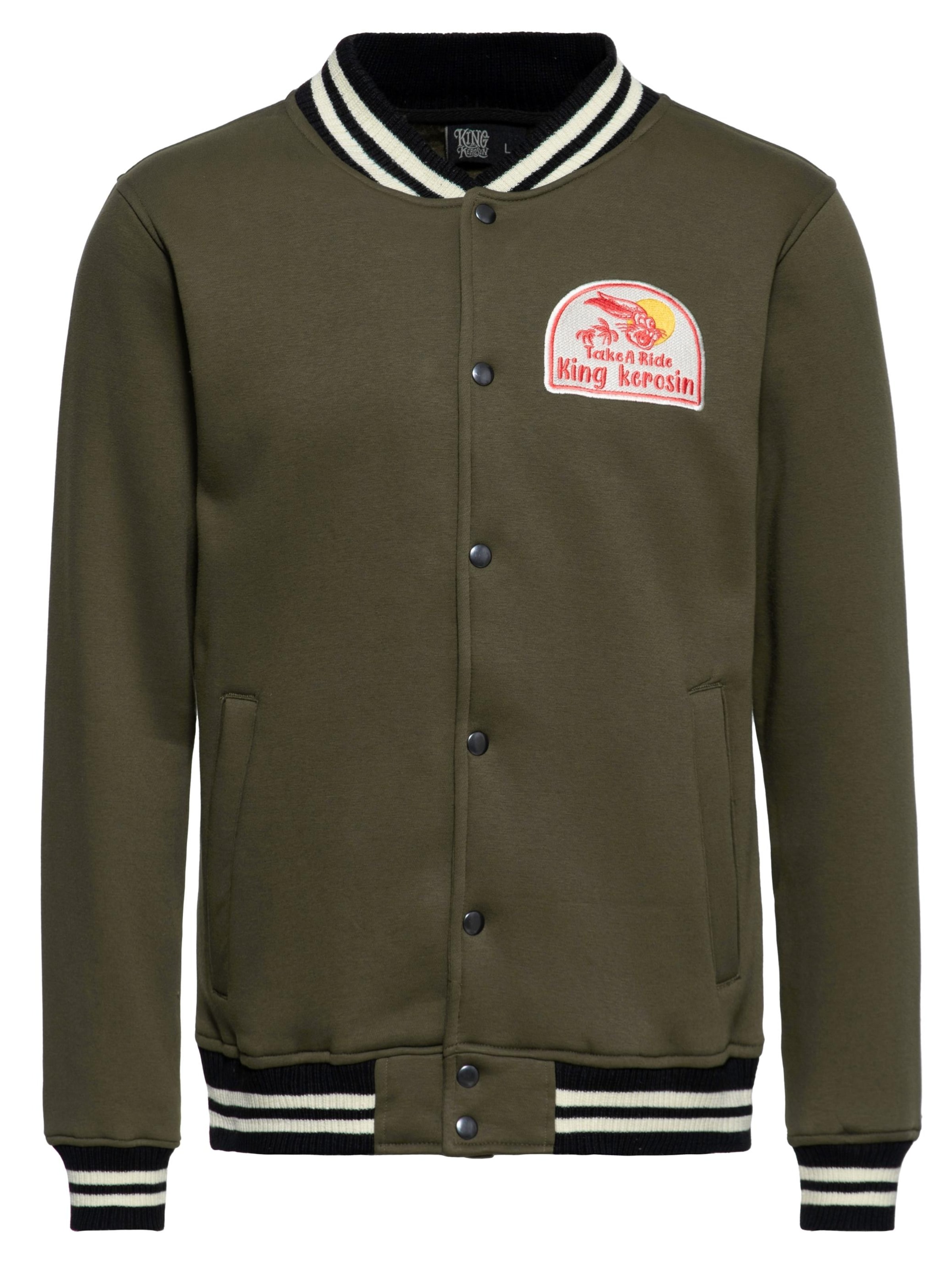 

King Kerosin Куртка для межсезонья 'It's a Good Day - Take a Ride' в цвете Olive