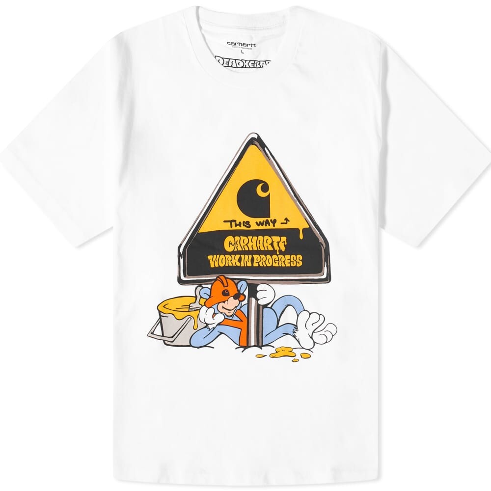 

Футболка Carhartt WIP x Deadkebab Workin' On It, белый