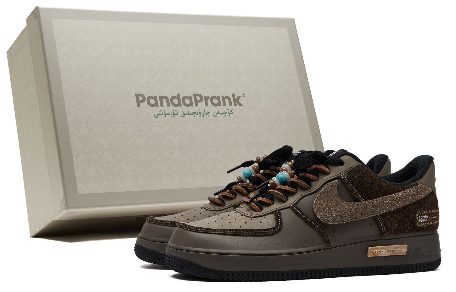 

Кроссовки для скейтбординга Air Force 1 Unisex Umber, противоскользящие, износостойкие, низкие Nike, черный