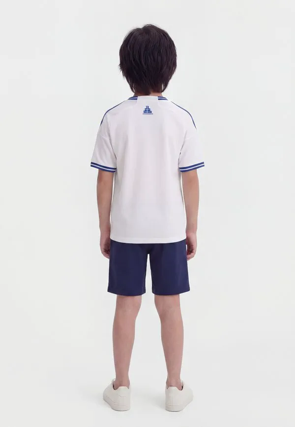 Греция, домашняя спортивная футболка унисекс Adidas Performance, White — фото 2