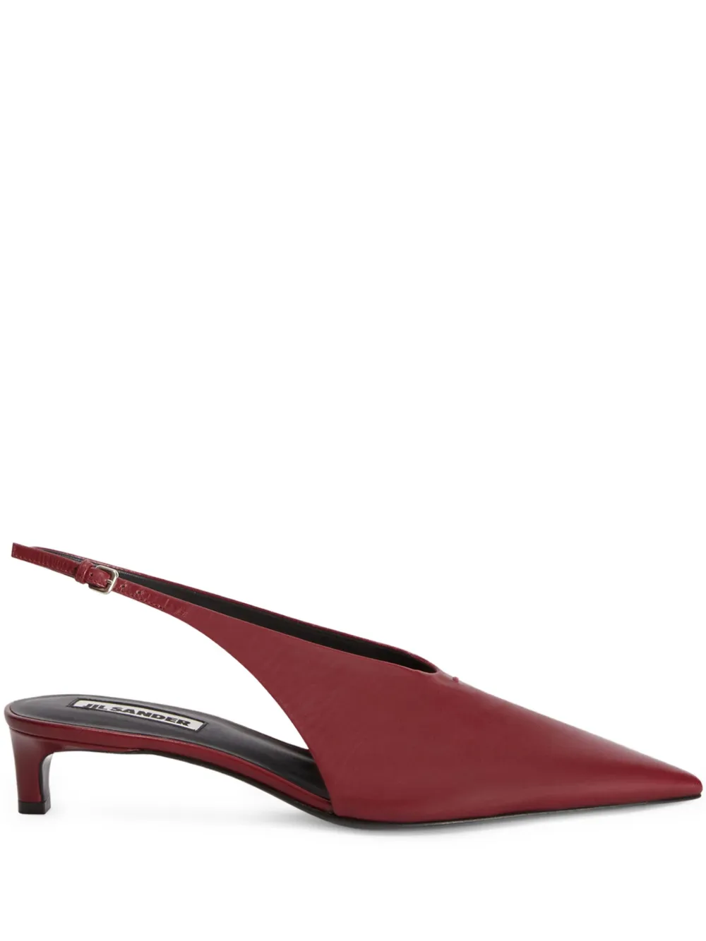 Туфли на каблуке JIL SANDER, красный