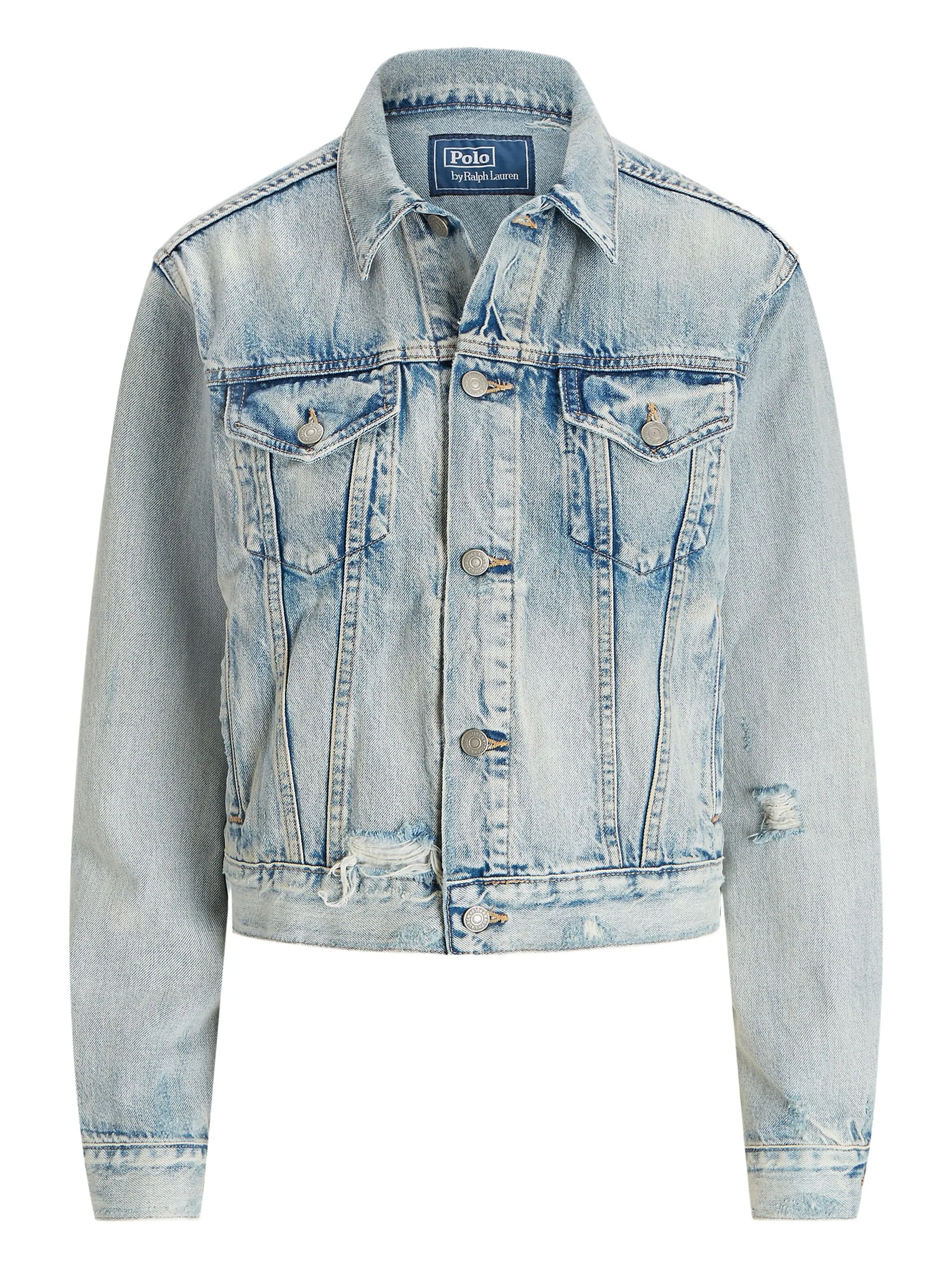 

Джинсовая куртка с эффектом потертости Polo Ralph Lauren, синий
