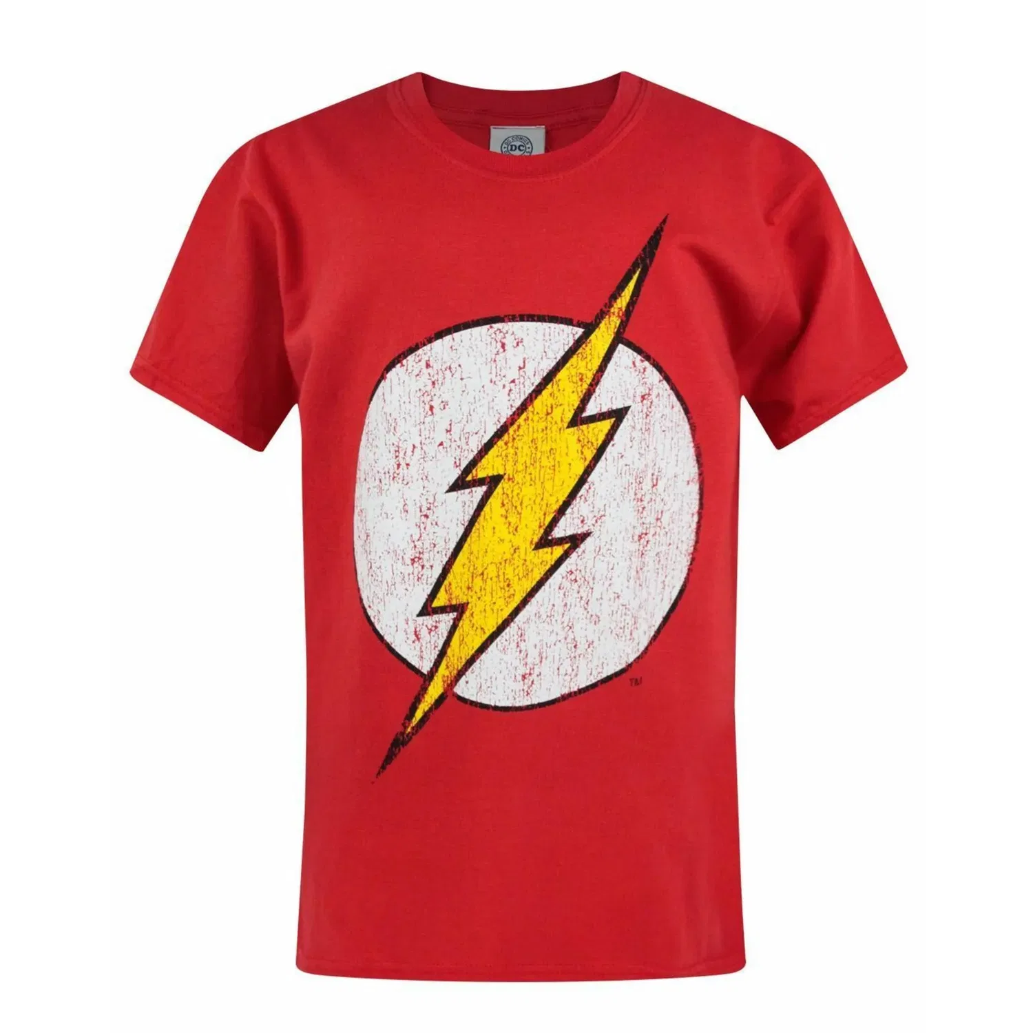 Футболка с принтом Flash для мальчиков DC Comics, красный
