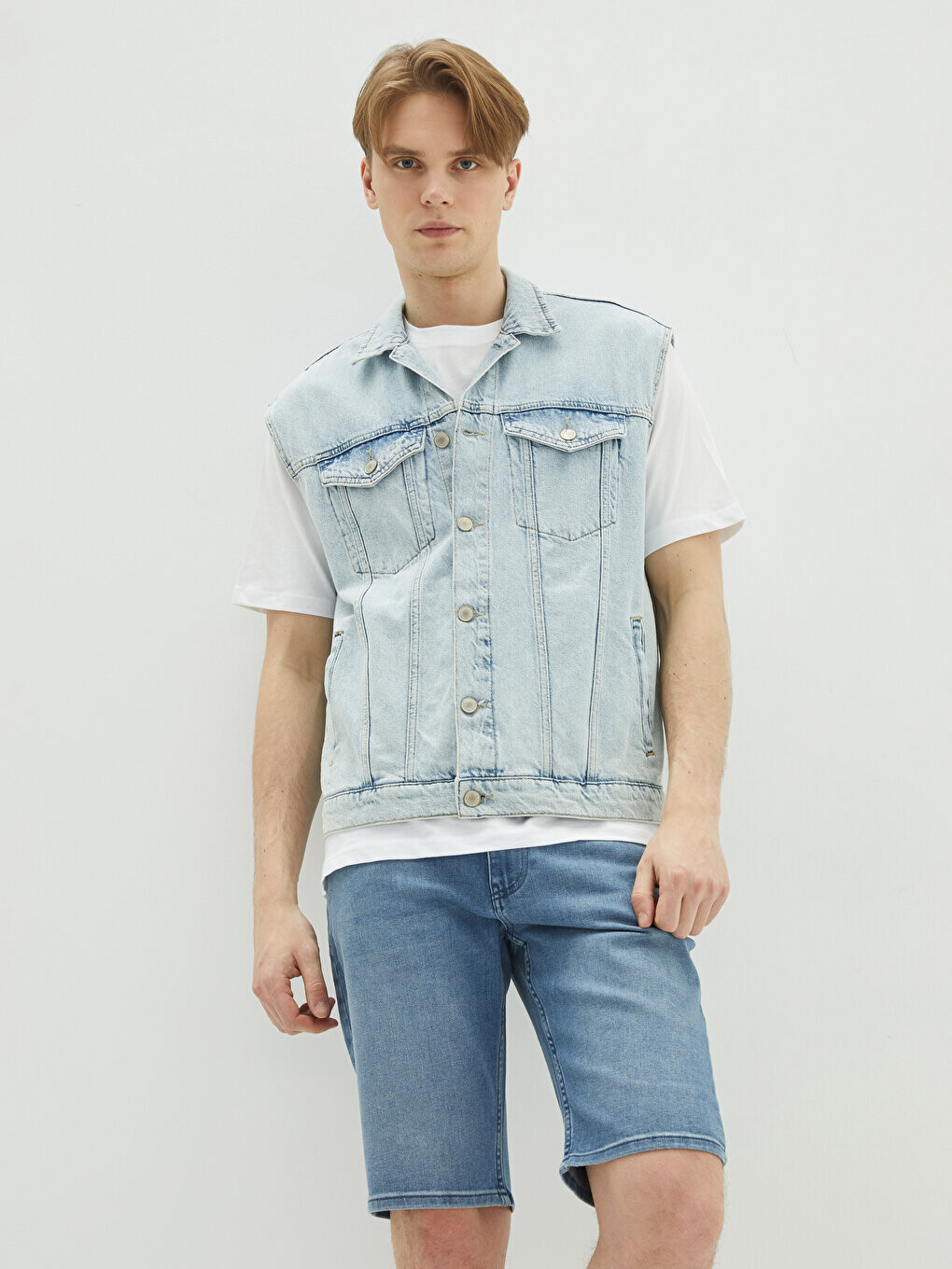 

Мужские джинсовые шорты стандартного кроя LCW Jeans, среднее индиго родео
