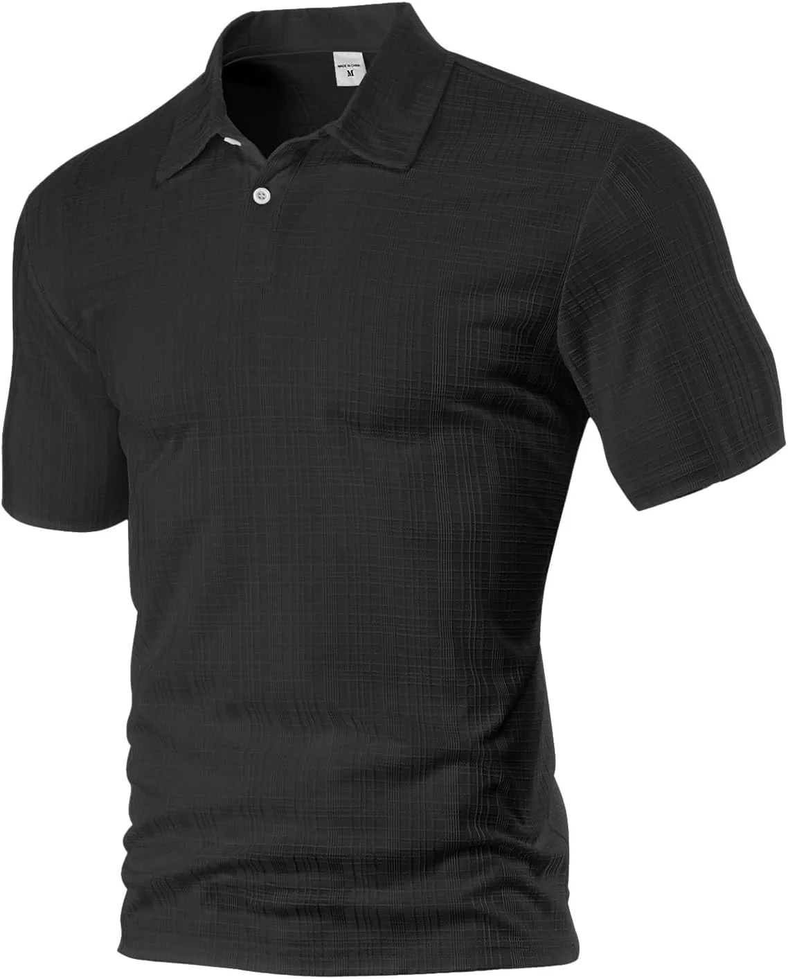 Мужская льняная рубашка с коротким рукавом Button Down Casual Fitted Polo — фото 2