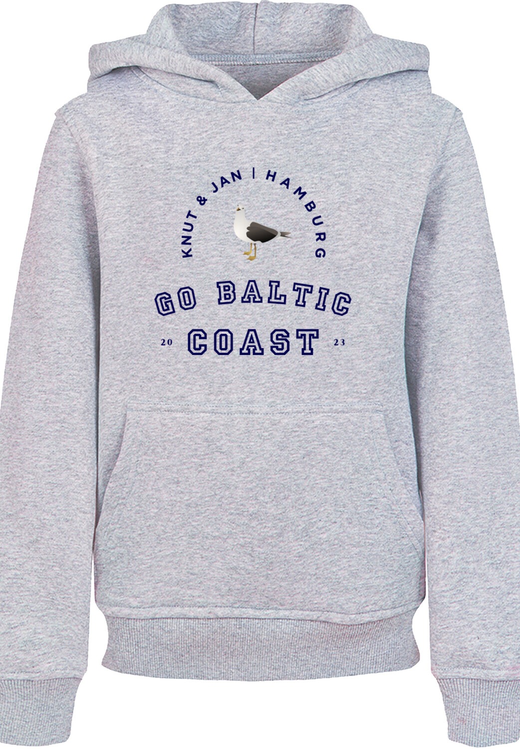 

Пуловер F4NT4STIC Hoodie Möwe Knut & Jan Hamburg, цвет grau meliert