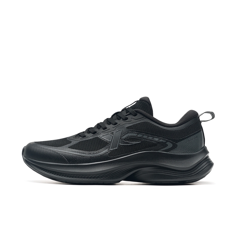 

XTEP Кроссовки Feather Breathable Lightweight Rebound с низким верхом для повседневных спринтов и поездок на работу, черные, мужские