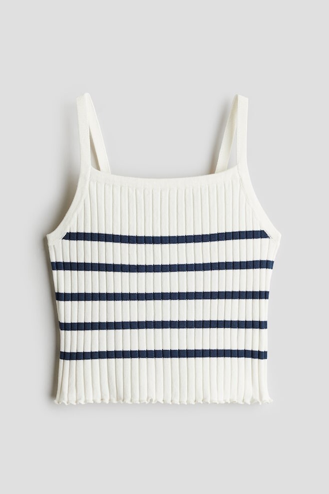 

Майка в рубчик H&M, белый