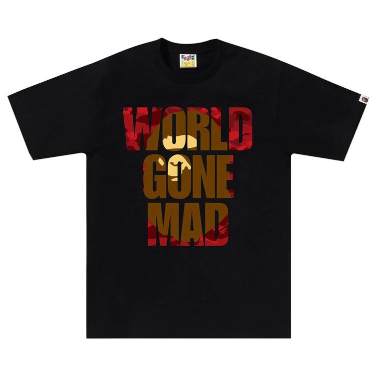

Футболка BAPE Color Camo WGM Ape Head Overlap Tee, Black