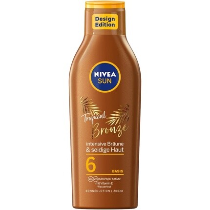 

Sun Tropical Bronze Sun Lotion Spf 6 с экстрактом каротина и витамином Е 200мл, Nivea