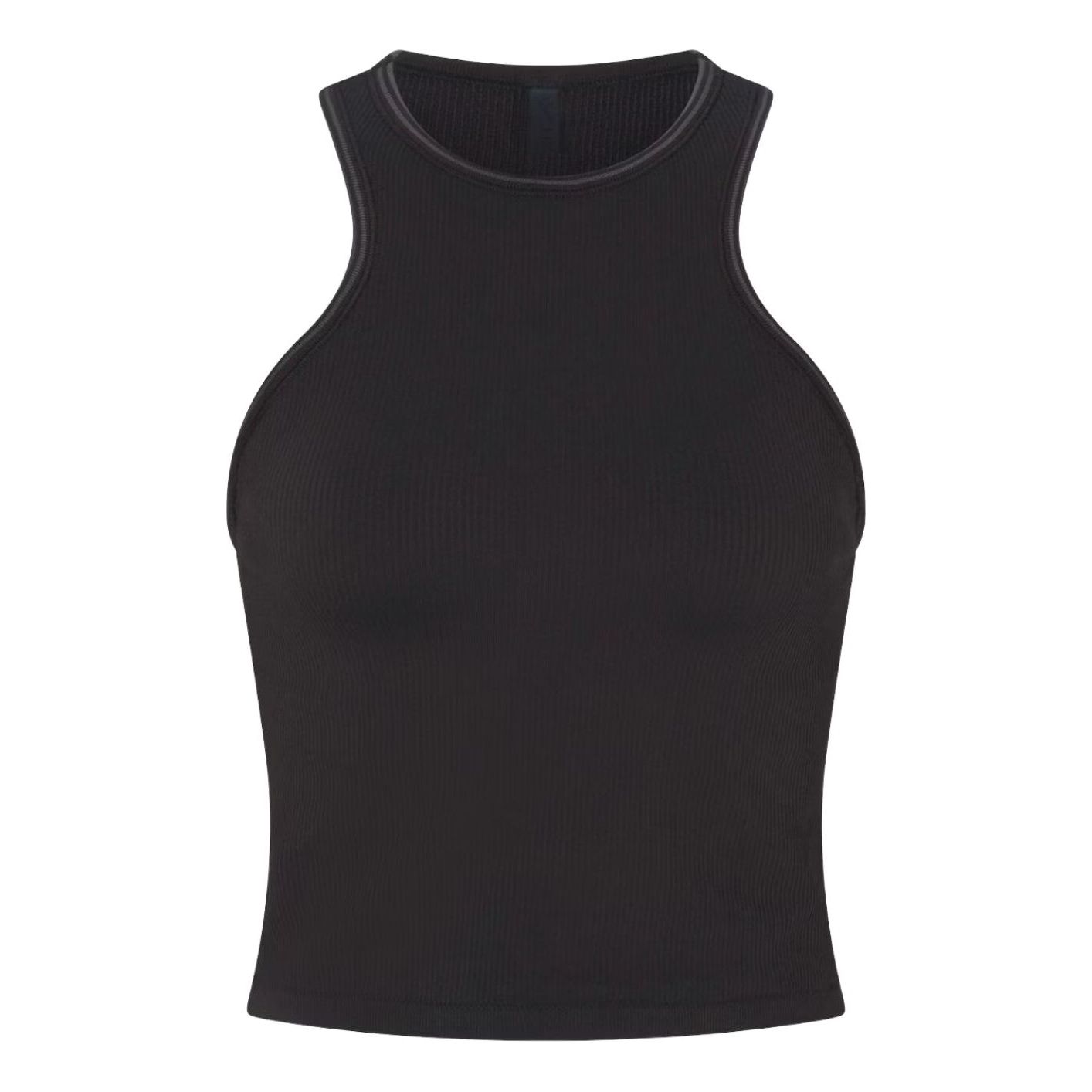 (WMNS) Nike x SKIMS Ribbed Seamless Racer Front Tank 'Obsidian'