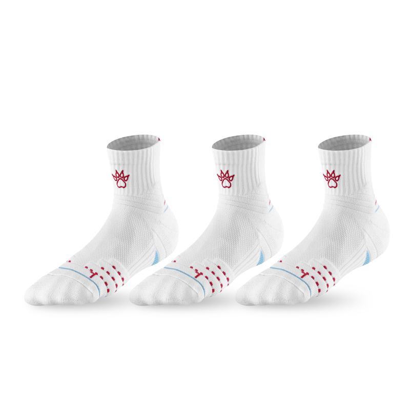 

Баскетбольные носки унисекс, 3 пары KELME, 3 Pack Short Gift Box Set (White & Black)