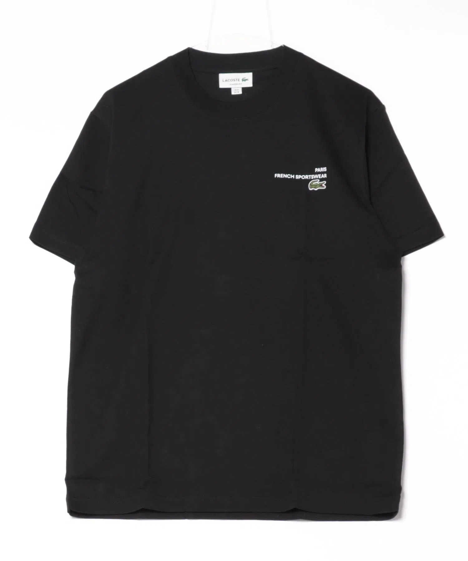 Футболка мужская Lacoste TH9880 с принтом на спине, Classic Fit, белый