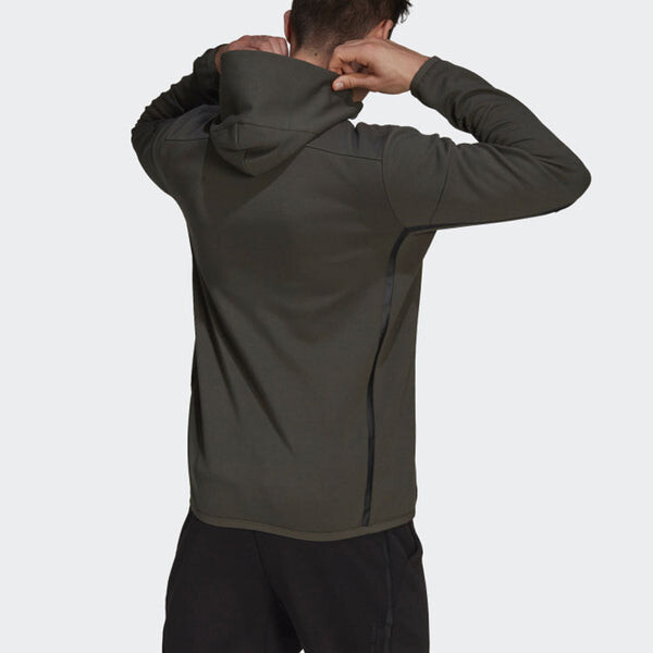 Куртка adidas M Hood Parley Sports Stylish Hooded Jacket Brown, коричневый — фото 3