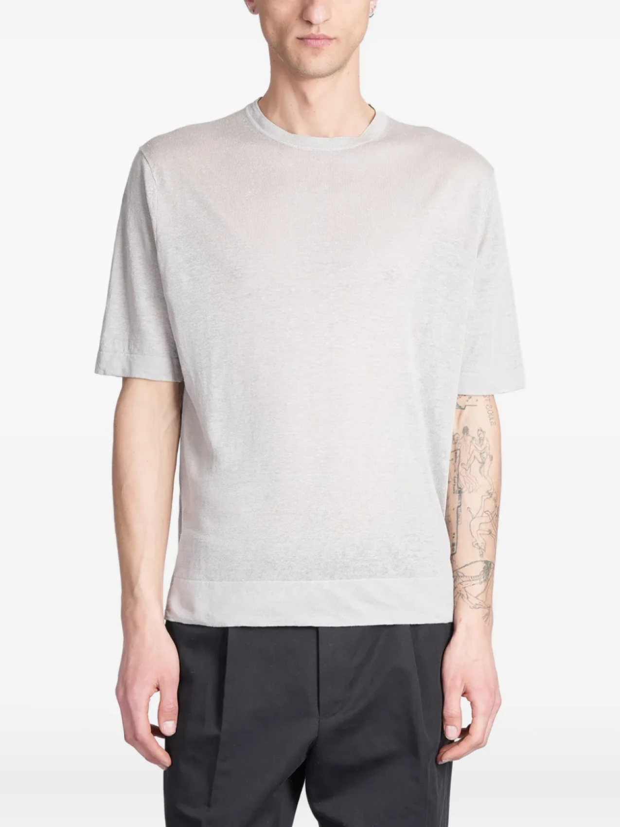 

Ballantyne linen Футболка, серый