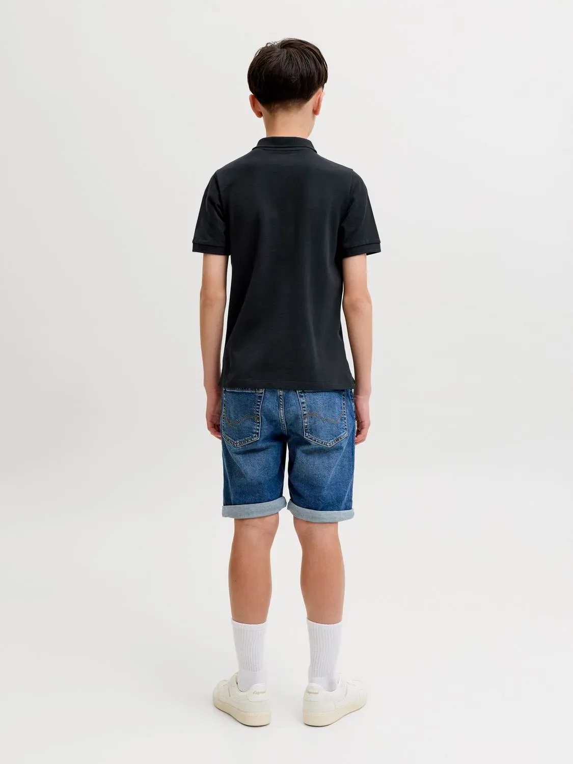 Поло пике из органического хлопка JACK & JONES Junior, night sky — фото 3