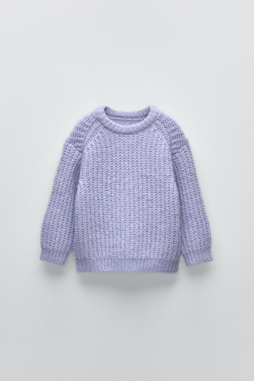 

Вязаный свитер ZARA, цвет lilac
