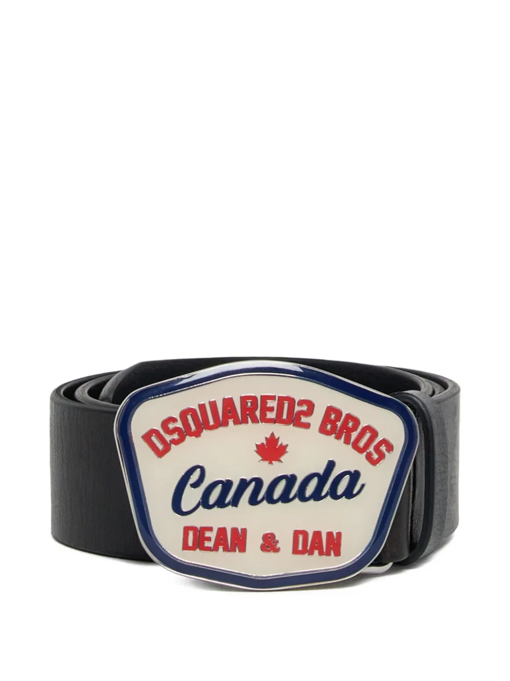 

Ремень с пряжкой-логотипом DSQUARED2 KIDS, черный