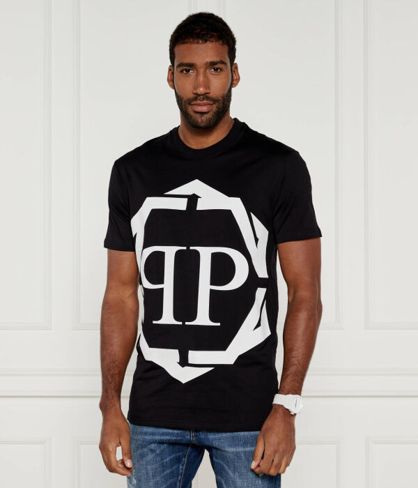 

Футболка шестиугольник Regular fit Philipp Plein, черный