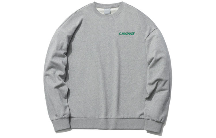 

Спортивная модная коллекция Толстовка унисекс серый Lining, серый