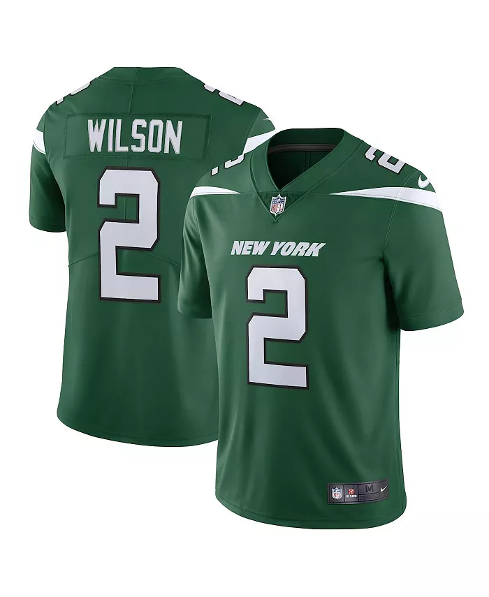 

Мужская джерси Zach Wilson Spotlight New York Jets Vapor Limited Nike, зеленый