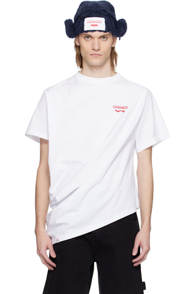 

Белая футболка Topsy Turvy Charles Jeffrey LOVERBOY
