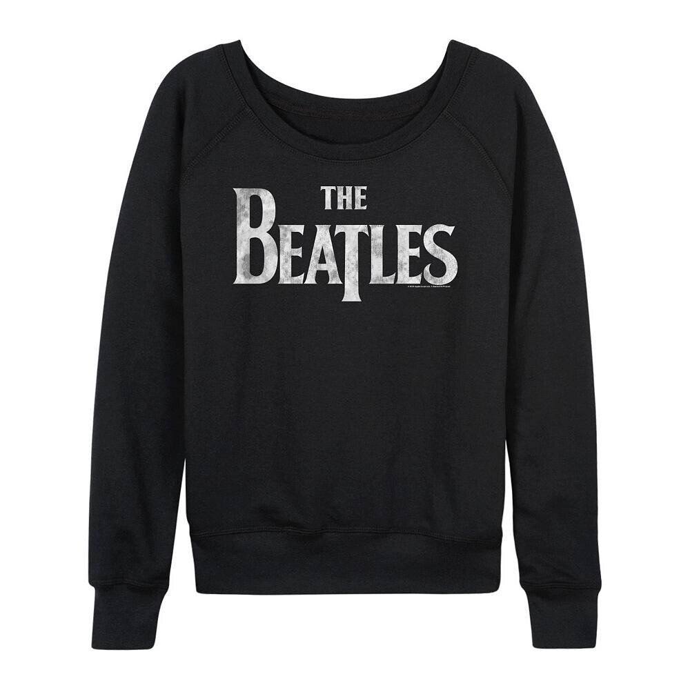 

Женский легкий свитшот из френч терри с логотипом The Beatles Licensed Character, черный