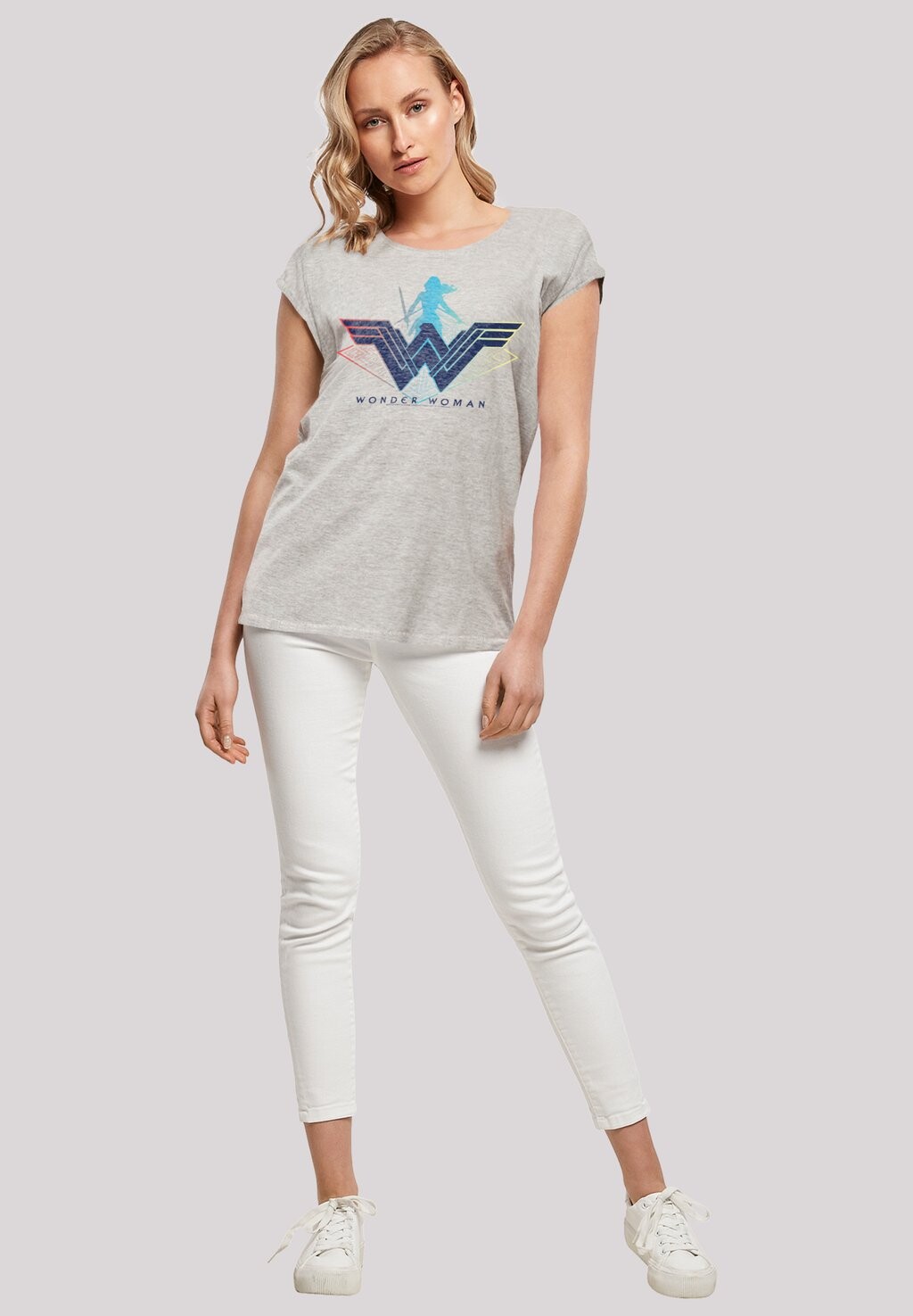 

Футболка с принтом DC COMICS WARRIOR LOGO F4NT4STIC, серый