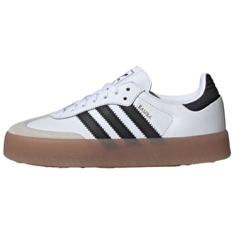 

Кроссовки adidas originals SAMBAE Skateboarding Shoes Unisex Low-top White/Black Size 1, белый/черный