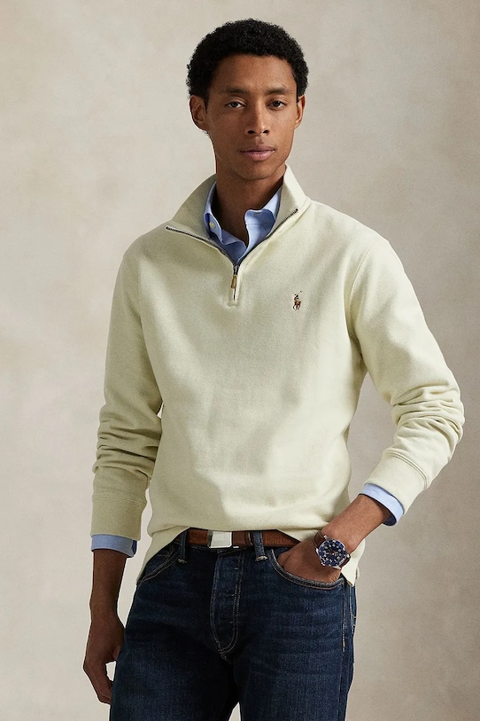 

Хлопковая толстовка Polo Ralph Lauren, бежевый