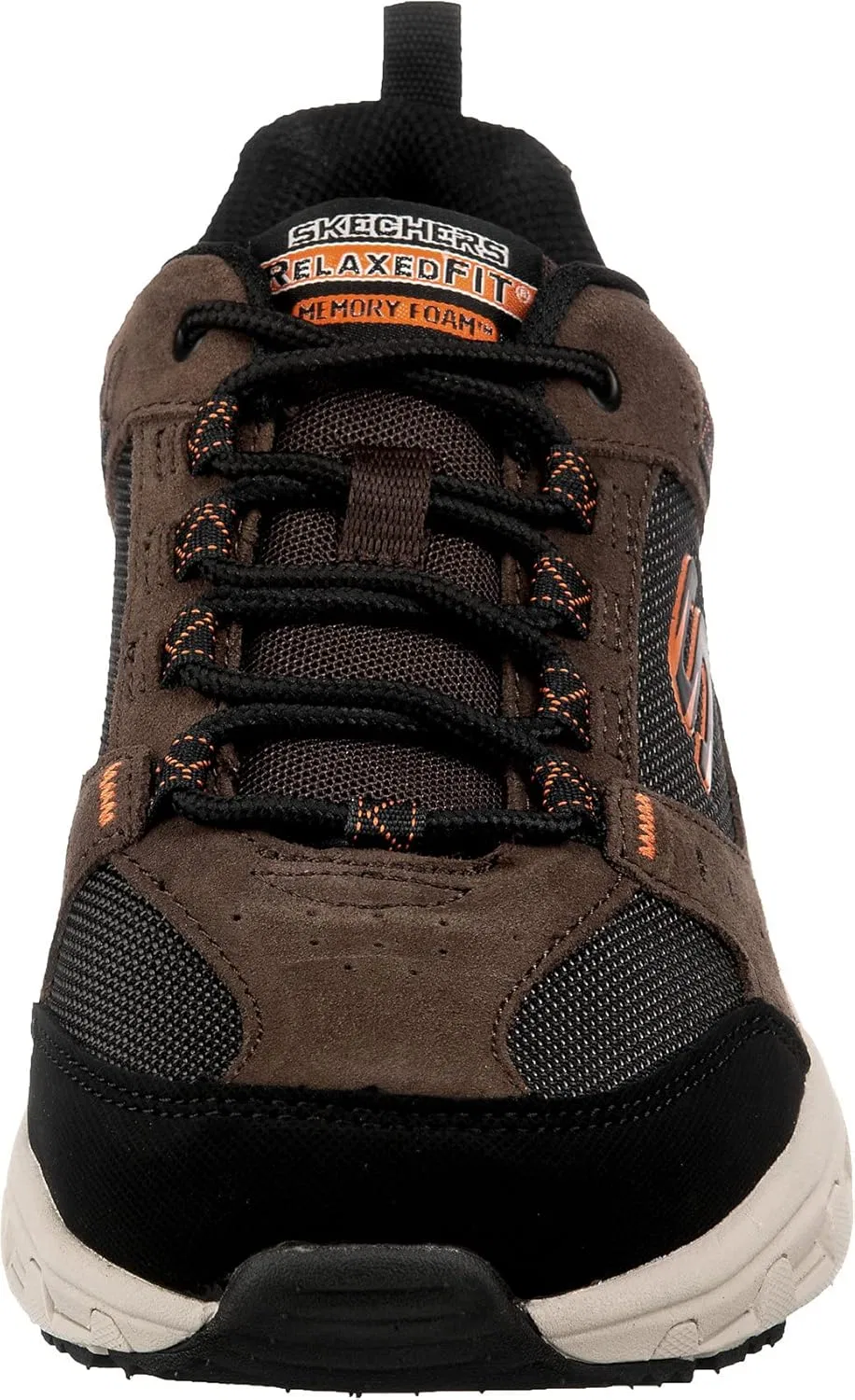 Мужские кроссовки Skechers Oak Canyon, Chocolate Leather Pu Mesh Black Trim — фото 4