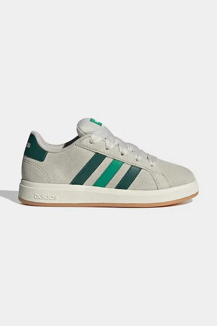 Кроссовки замшевые GRAND COURT 00s Adidas, бежевый