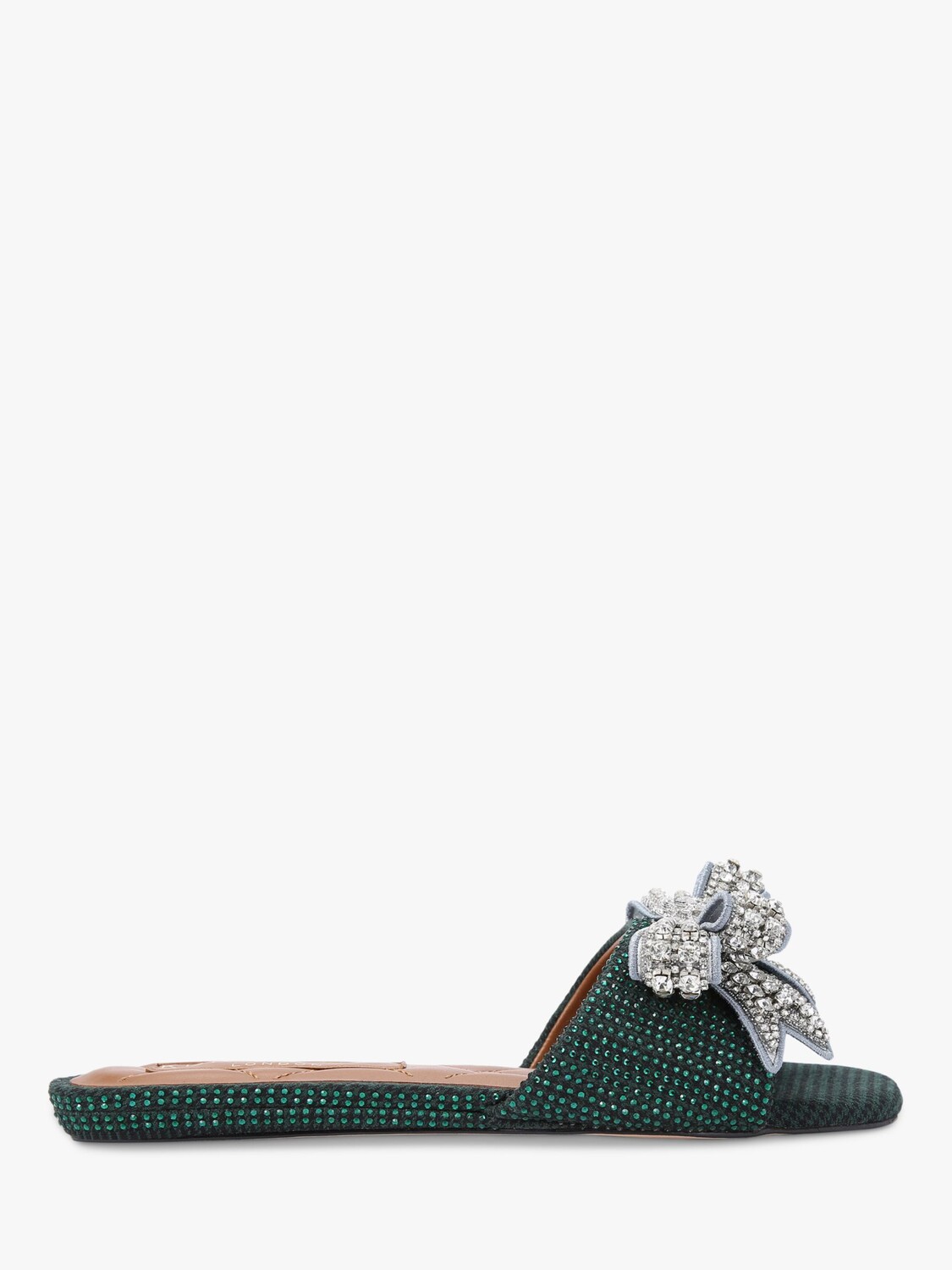 

Шлепанцы Kurt Geiger London Kensington Bow, темно-зеленый