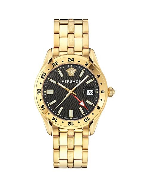 

Часы Greca Time GMT, 41 мм Versace, цвет Black