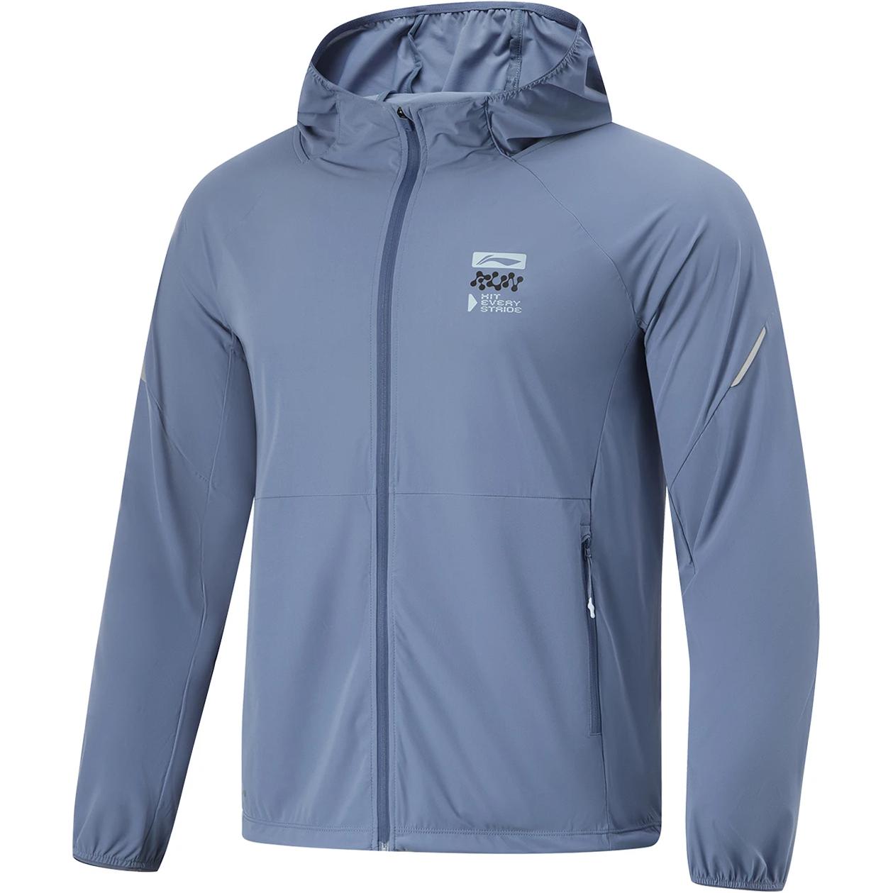 

Куртка-тренч для бега LiNing Running Collection в пыльно-голубом цвете, Синий, Куртка-тренч для бега LiNing Running Collection в пыльно-голубом цвете