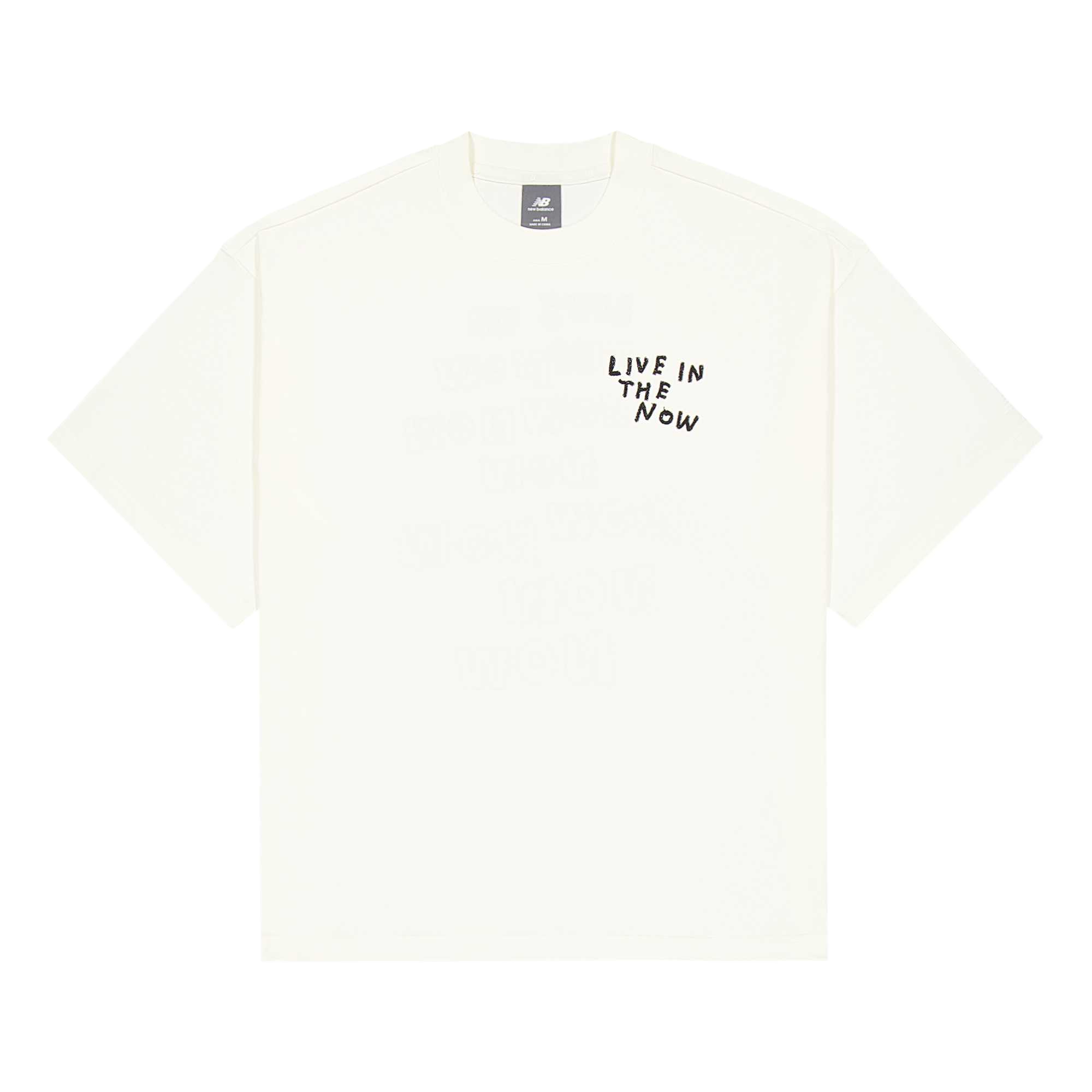 

New Balance Футболка NB Grey мужская белая, Белый, New Balance Футболка NB Grey мужская белая