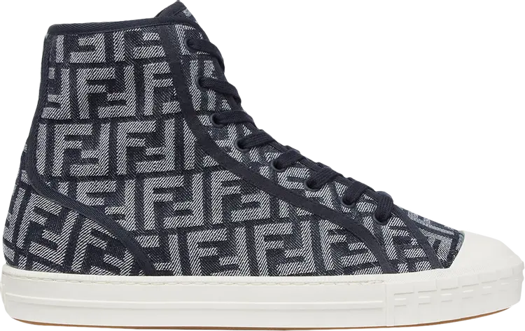 

Кроссовки Fendi FF Motif Domino High 'Blue Denim', синий