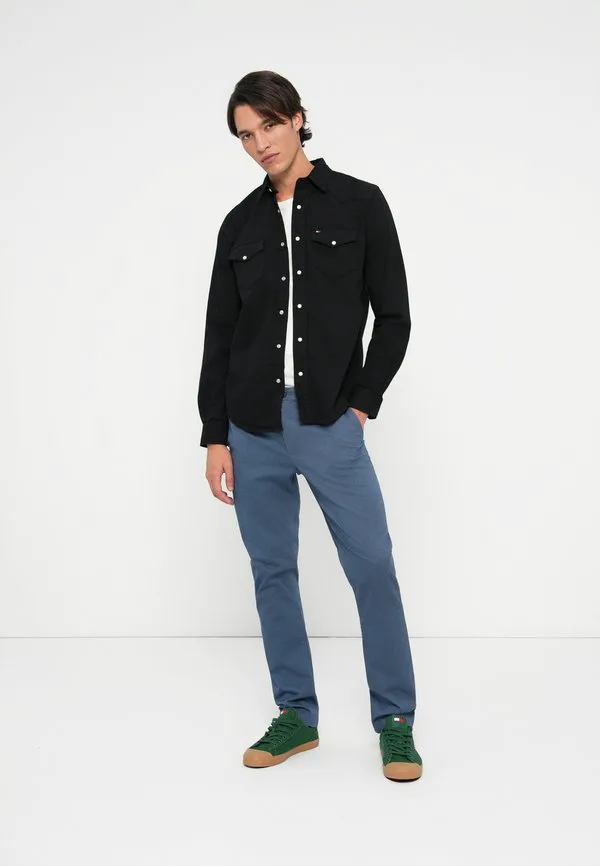 Рубашка из выстиранного денима стандартного кроя Tommy Hilfiger, Black — фото 2