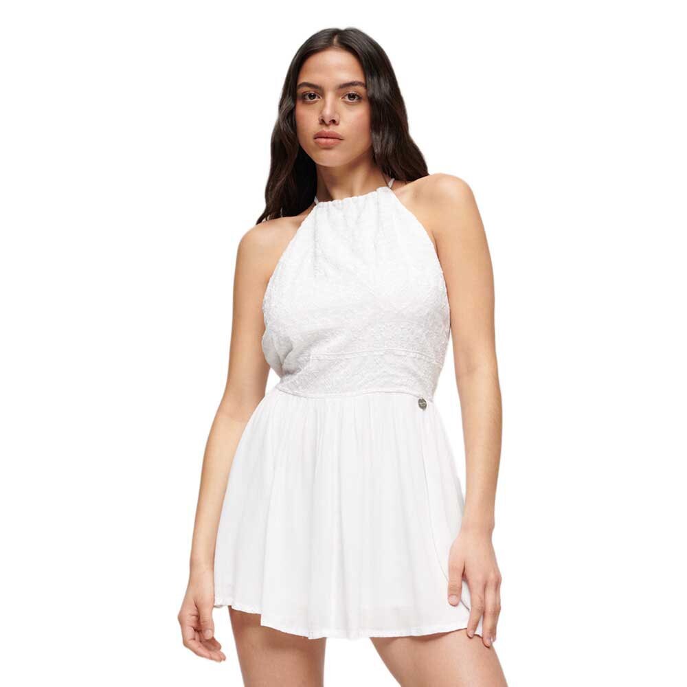 

Короткое платье Superdry Vintage Embroidered Short Sleeve, белый